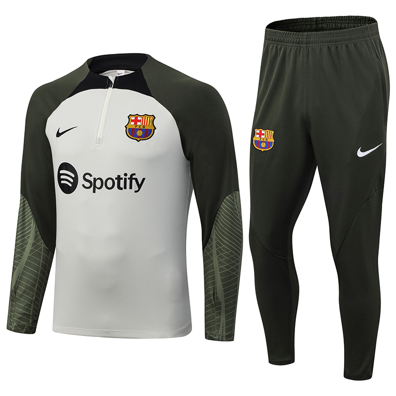 Barcelona 23-24 Long Sleeve Training Set -Light Gray